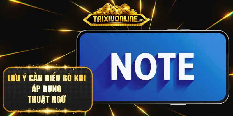 Lưu ý cần hiểu rõ khi áp dụng thuật ngữ
