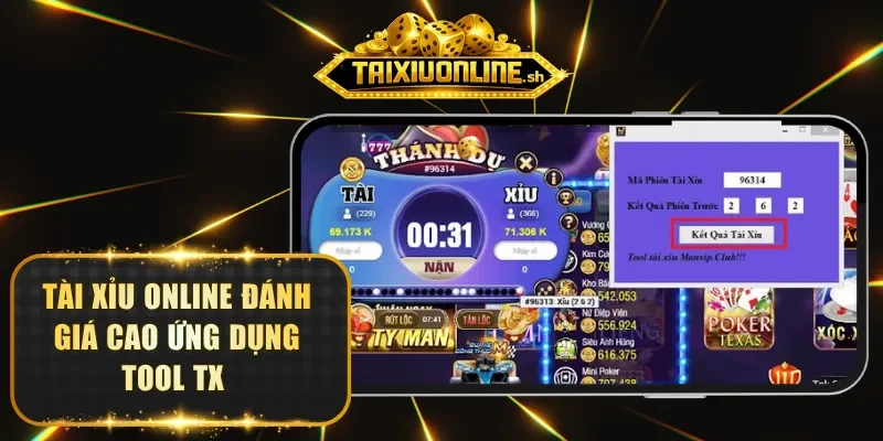 Tài xỉu online đánh giá cao ứng dụng Tool TX