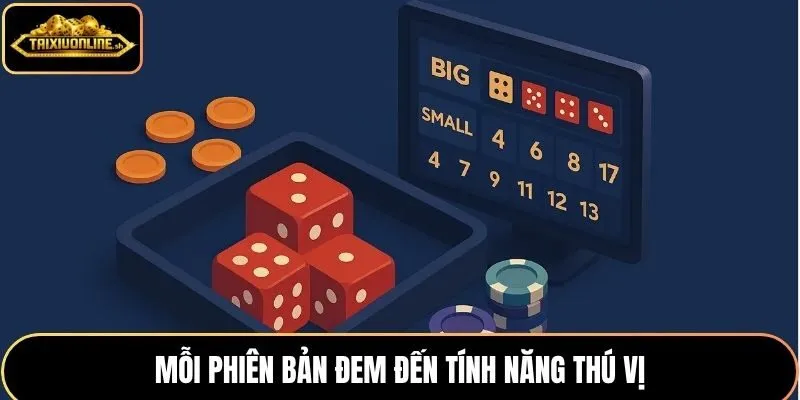 Mỗi phiên bản đem đến tính năng thú vị